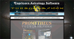 Desktop Screenshot of capricorn-astrology-software.com